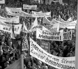 Proteste gegen Schließung der Zeche Hansa