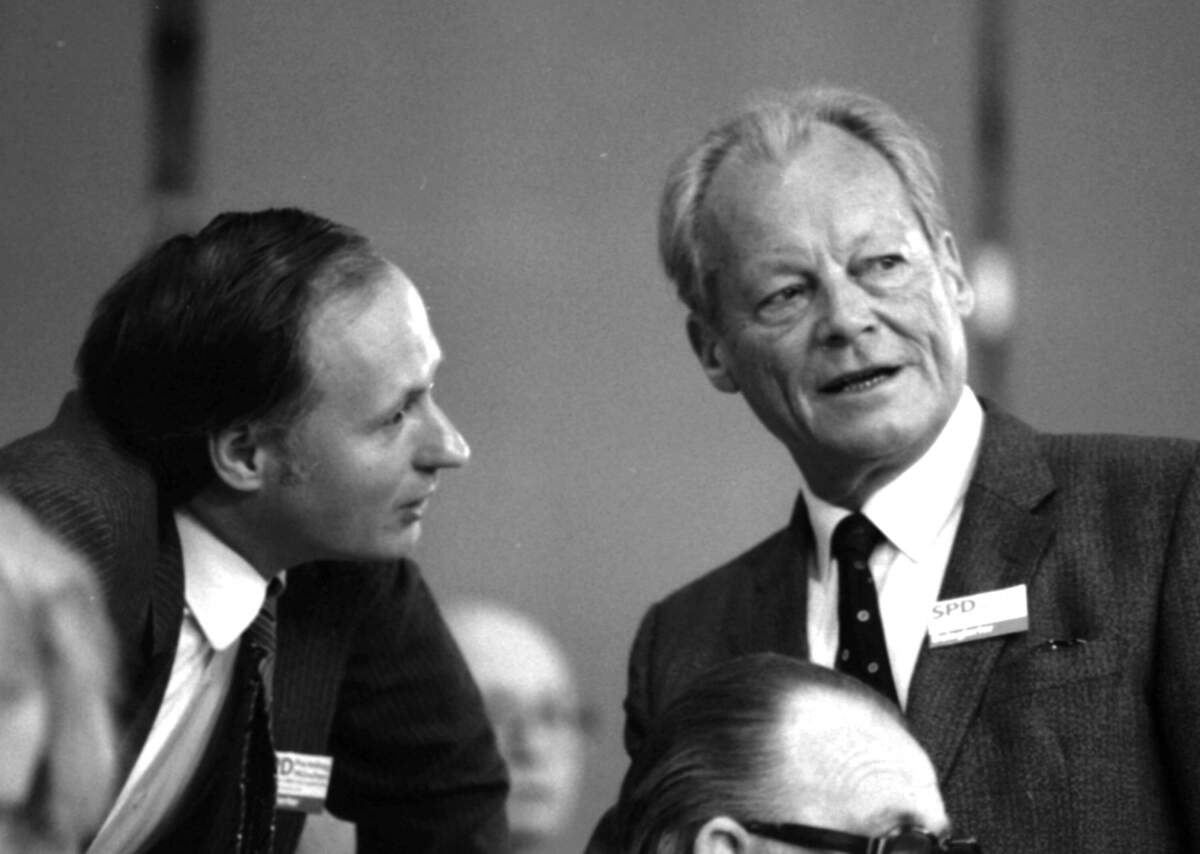Oskar Lafontaine, Willy Brandt