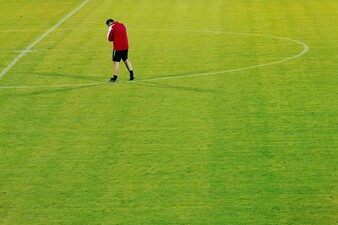 Co-Trainer Oliver Adler nach der 0:4 Heimniederlage gegen Fürth