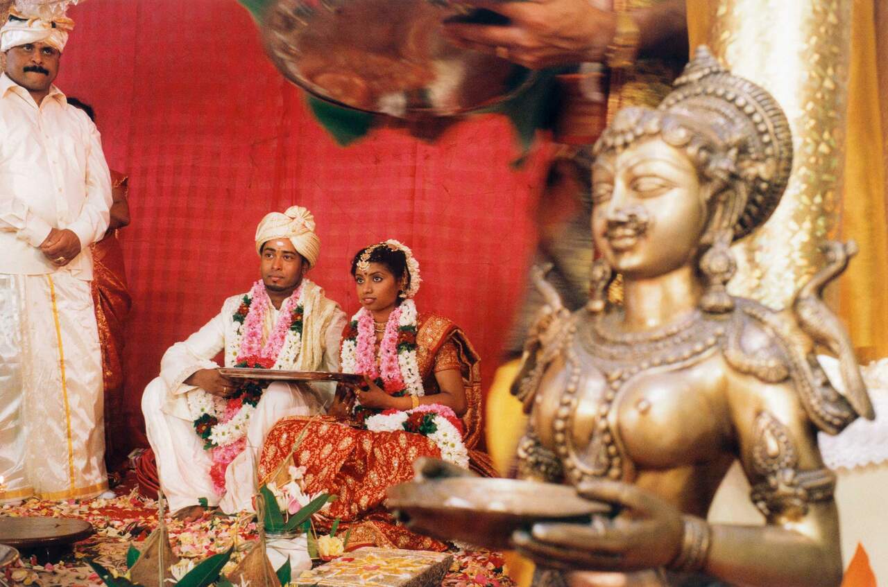 Hinduistische Hochzeitszeromonie